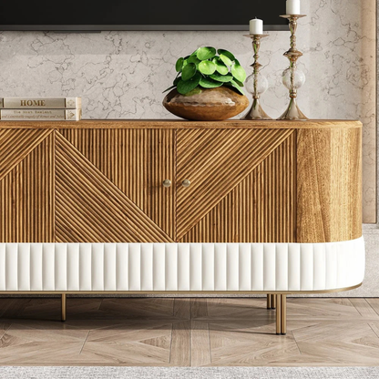 Aurora Curved TV Console