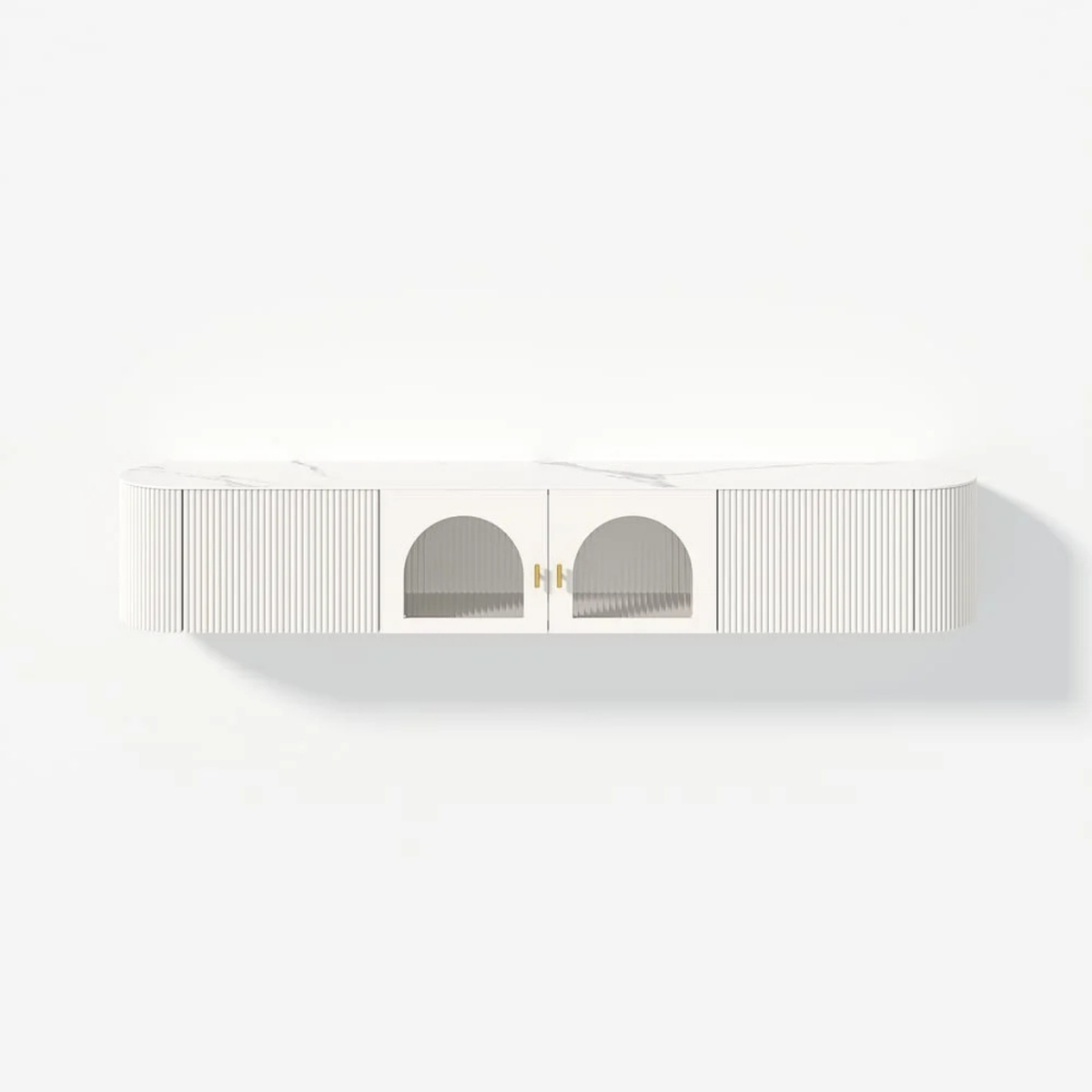 Modern Fluted TV Stand