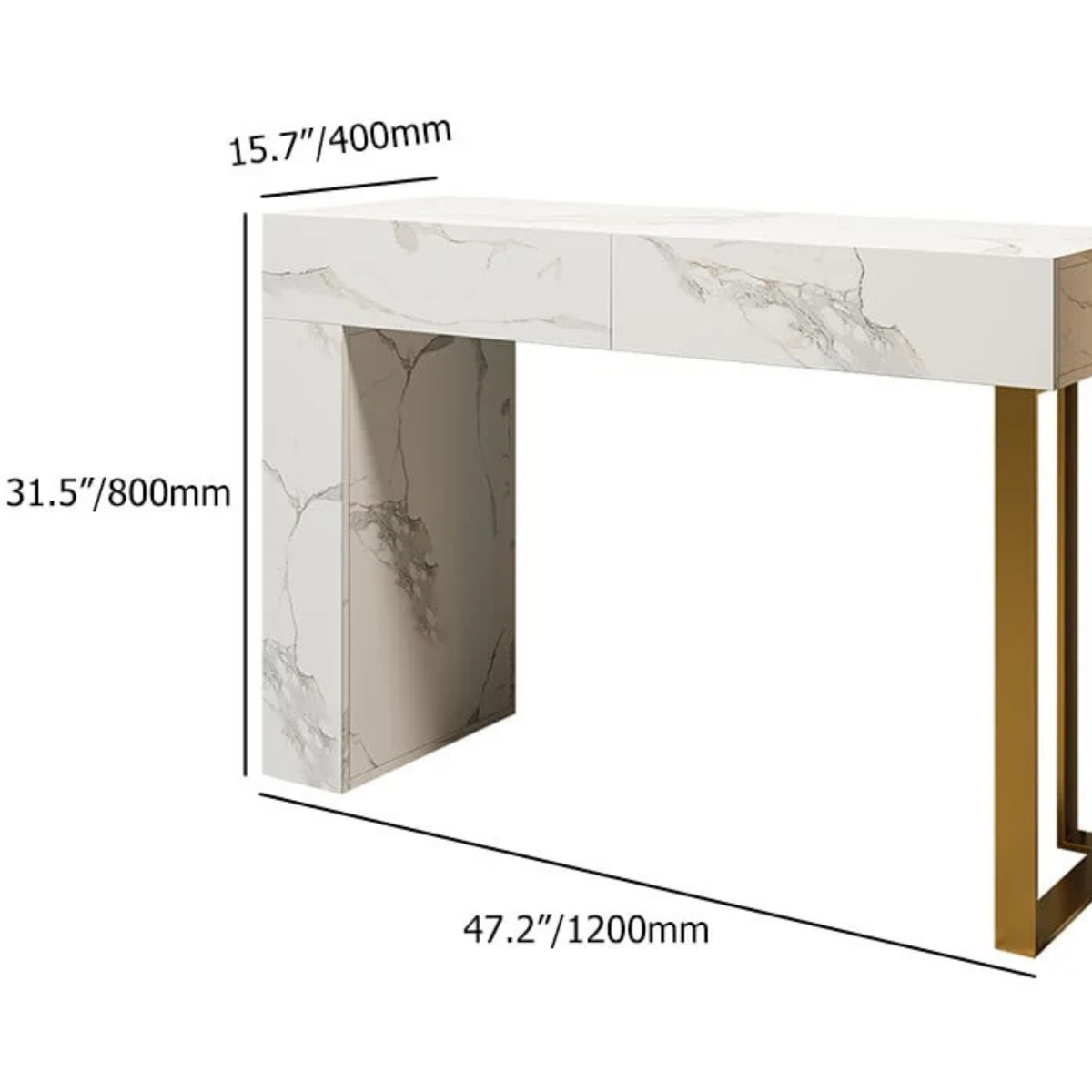 Verona Marble Console Table