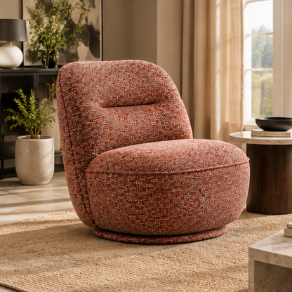 Cloud Bouclé Barrel Chair