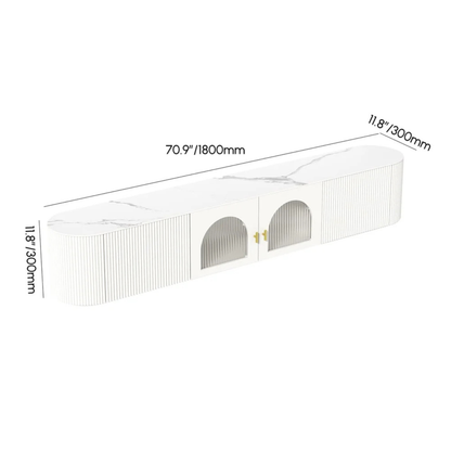 Modern Fluted TV Stand