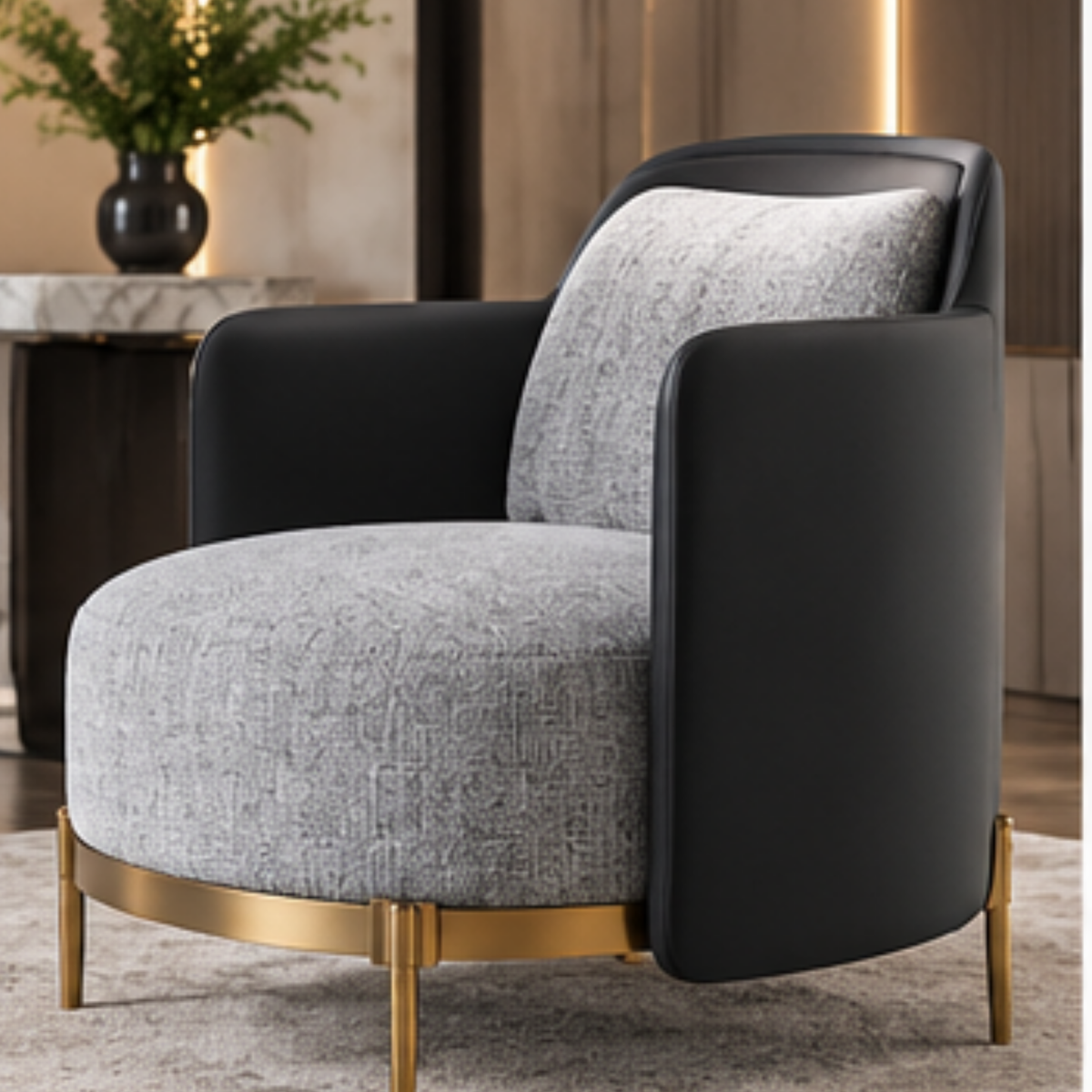 Quilted Ivory Dining Chair