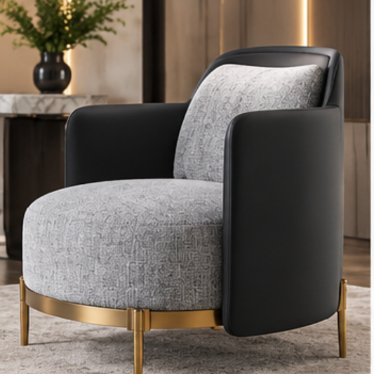 Quilted Ivory Dining Chair