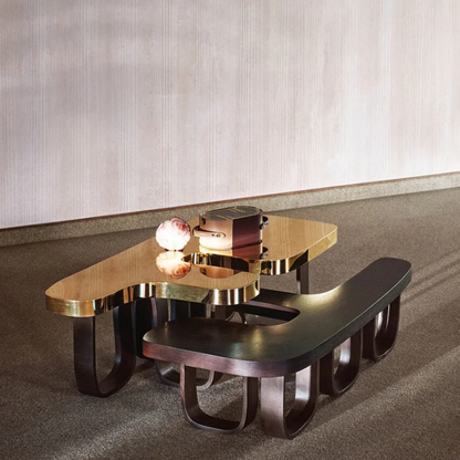 Modern Sculptural Coffee Table Set