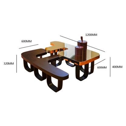 Modern Sculptural Coffee Table Set