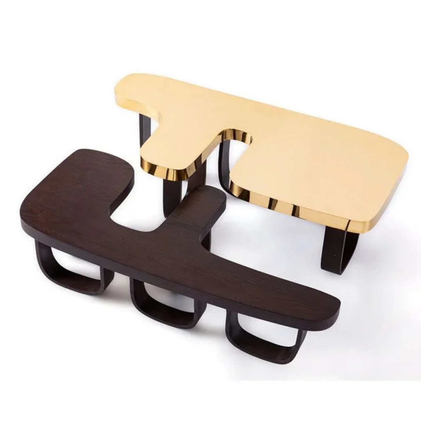 Modern Sculptural Coffee Table Set