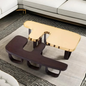 Modern Sculptural Coffee Table Set