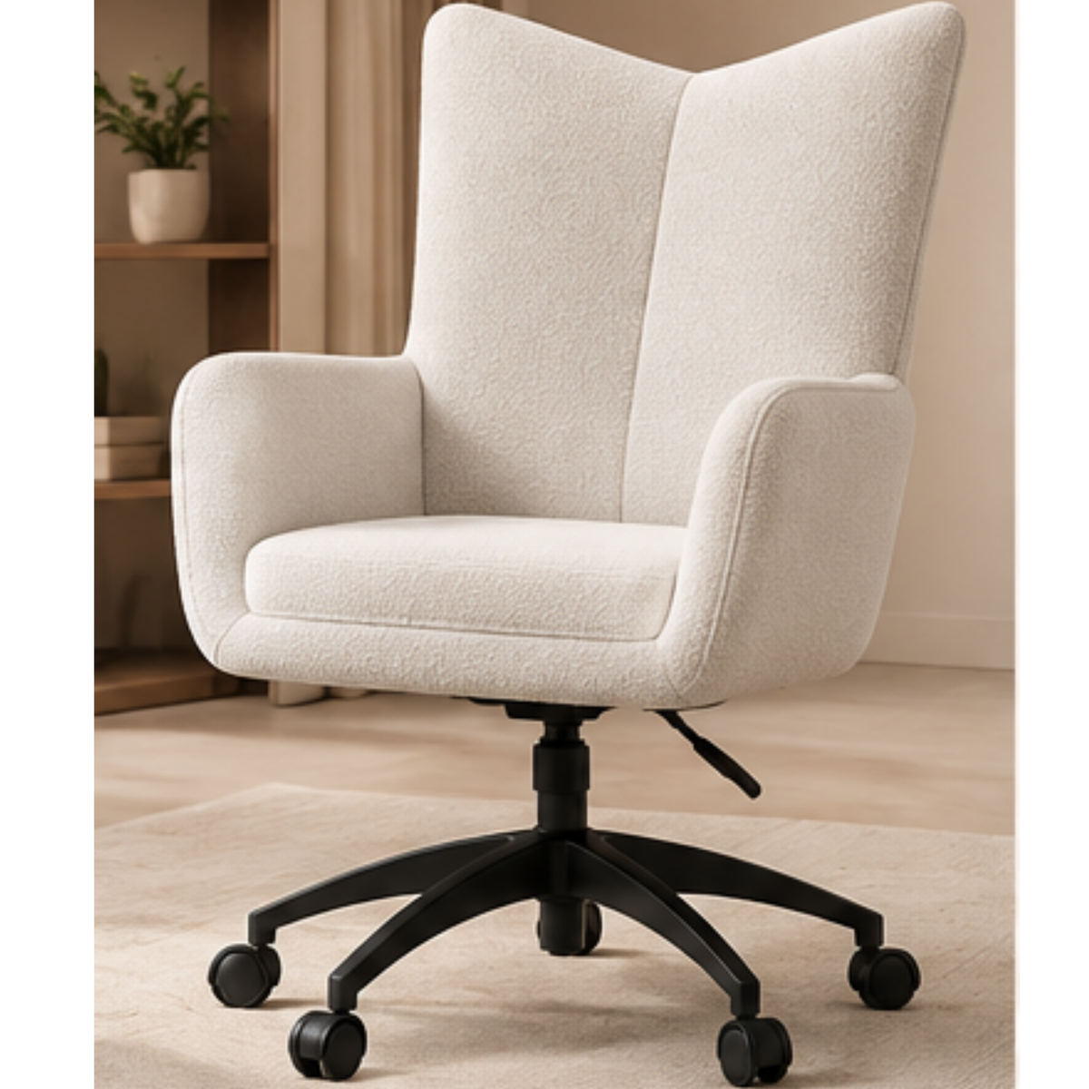 Quilted Ivory Side Chair