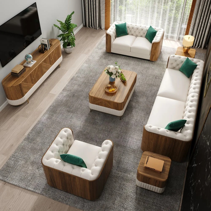 Aurora Curved TV Console