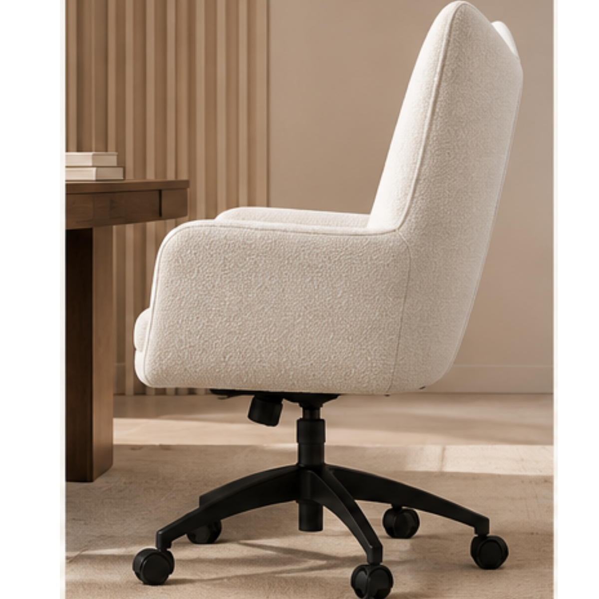 Quilted Ivory Side Chair