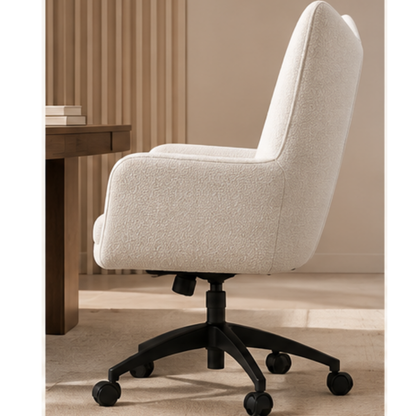 Quilted Ivory Side Chair
