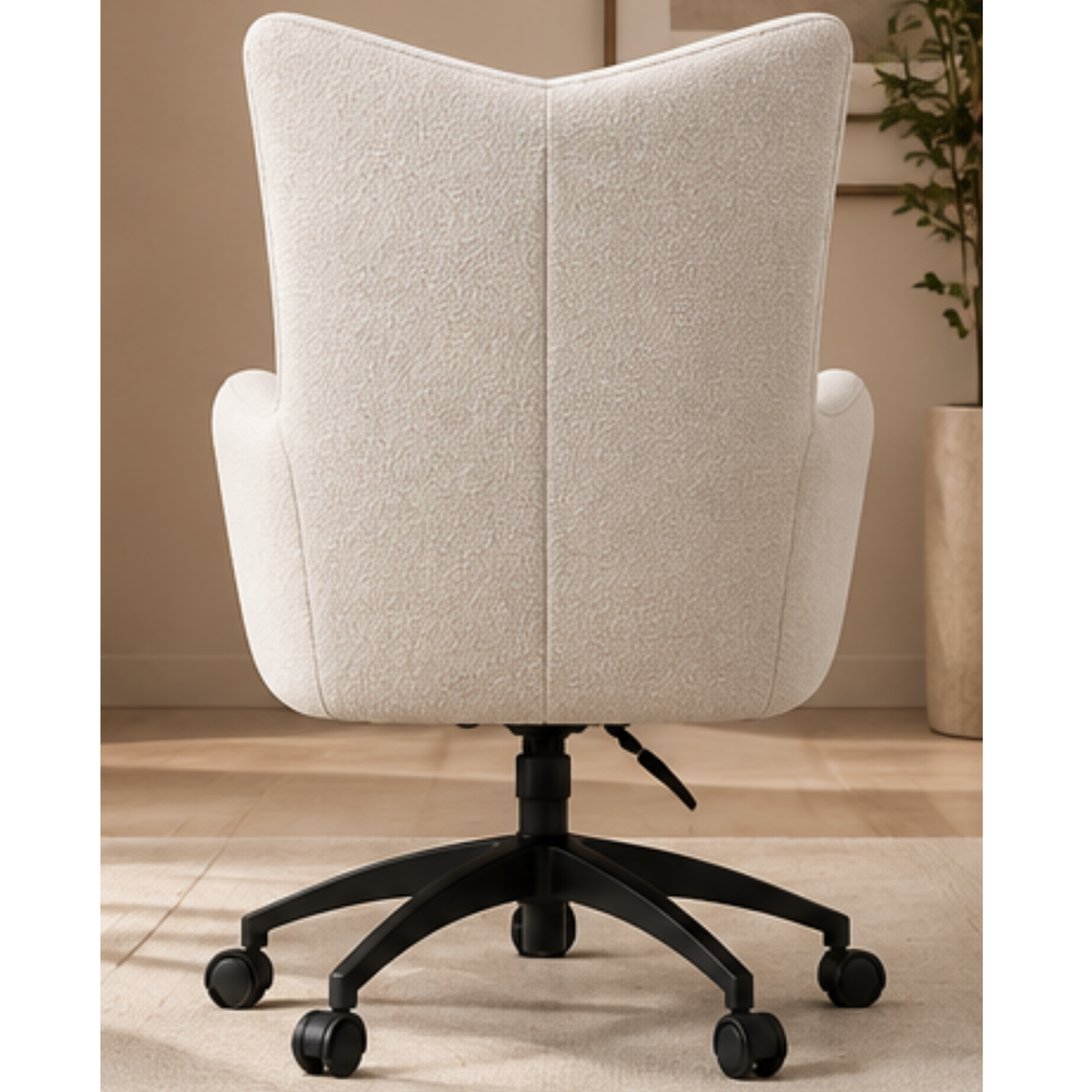 Quilted Ivory Side Chair