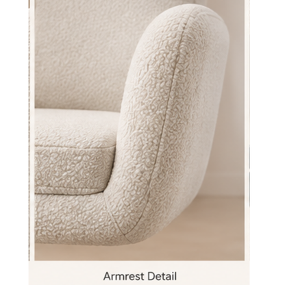Quilted Ivory Side Chair