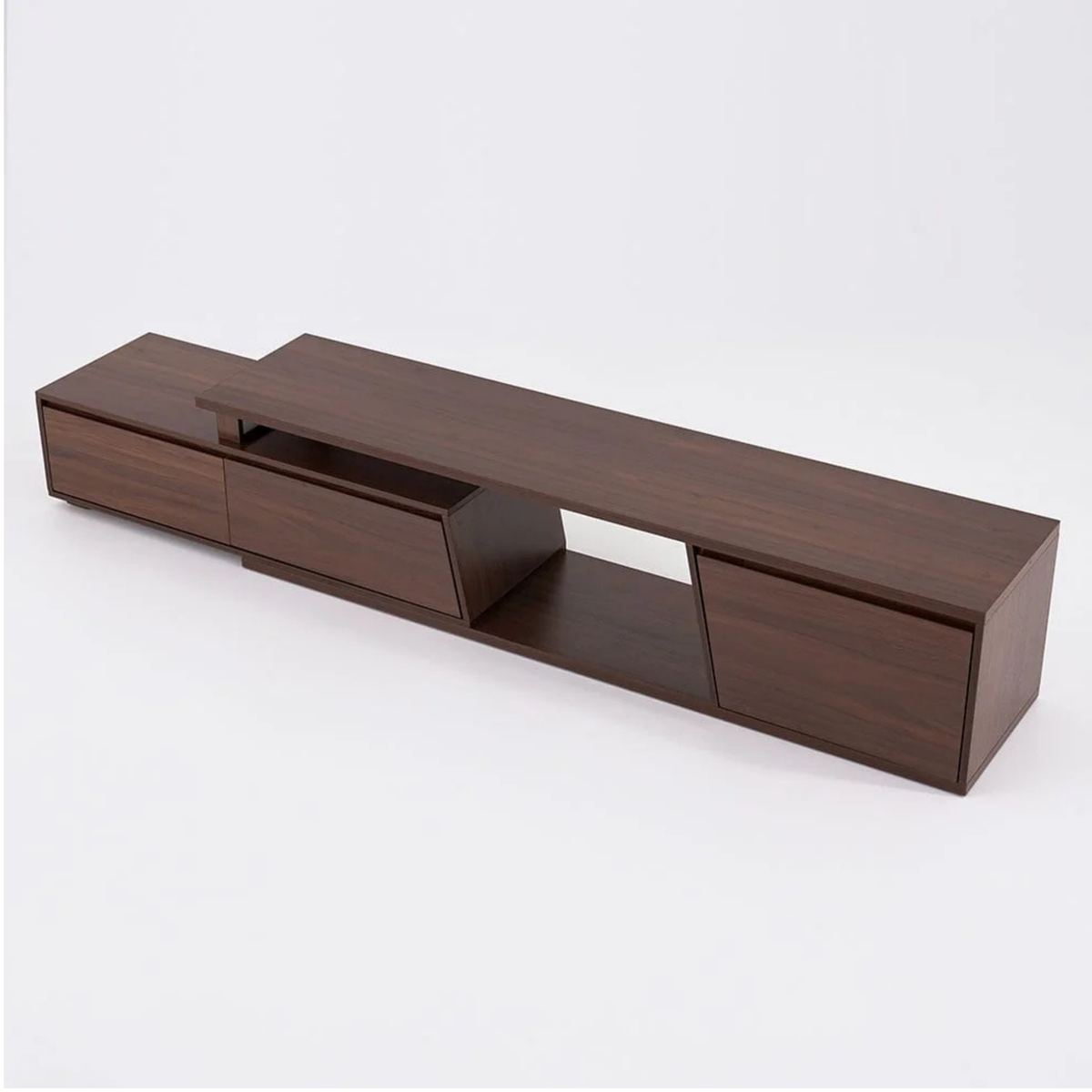 Modern Extendable TV Stand with Ample Storage