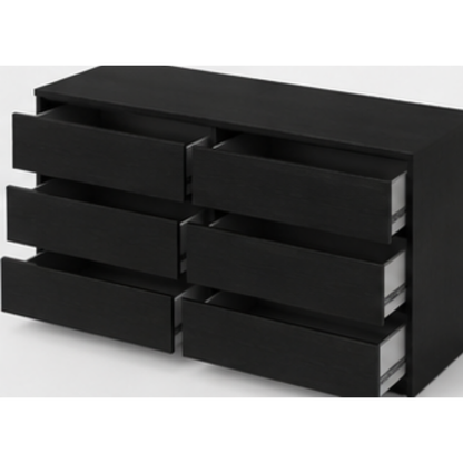 Noir 6-Drawer Dresser