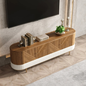 Aurora Curved TV Console