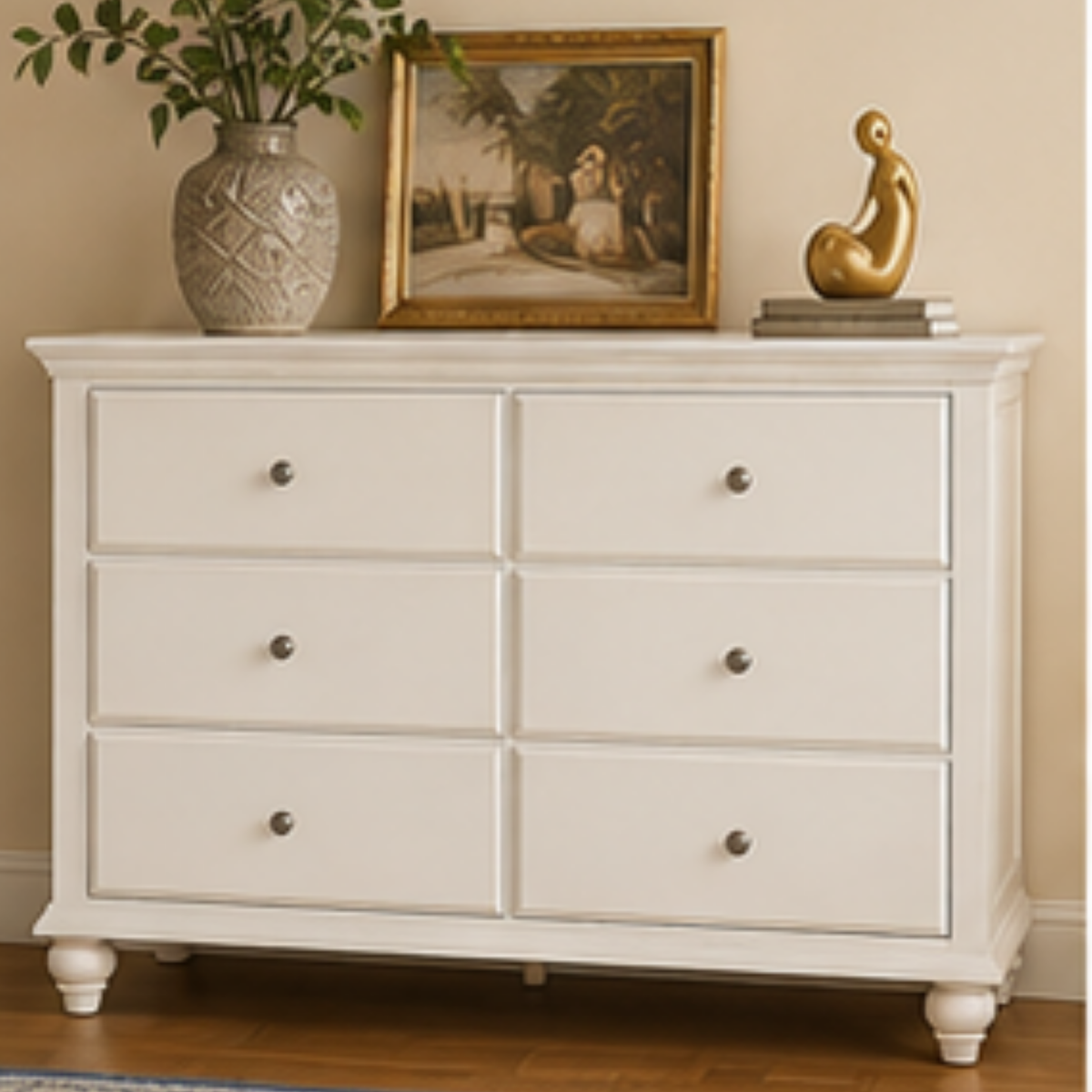 Ivory Haven 6-Drawer Dresser