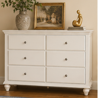 Ivory Haven 6-Drawer Dresser