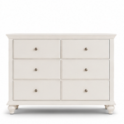 Ivory Haven 6-Drawer Dresser