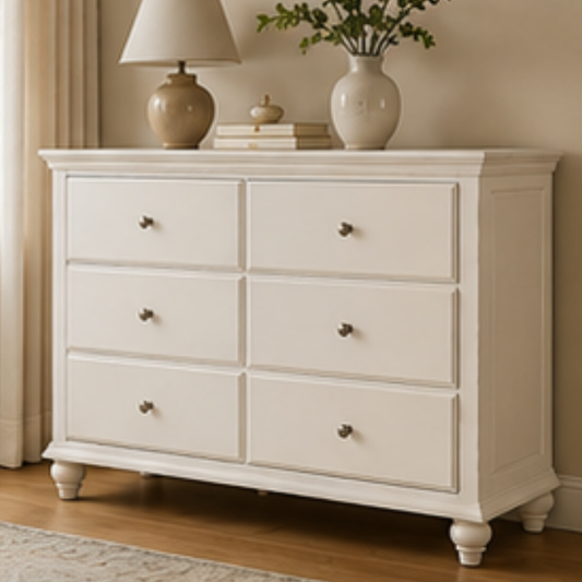 Ivory Haven 6-Drawer Dresser