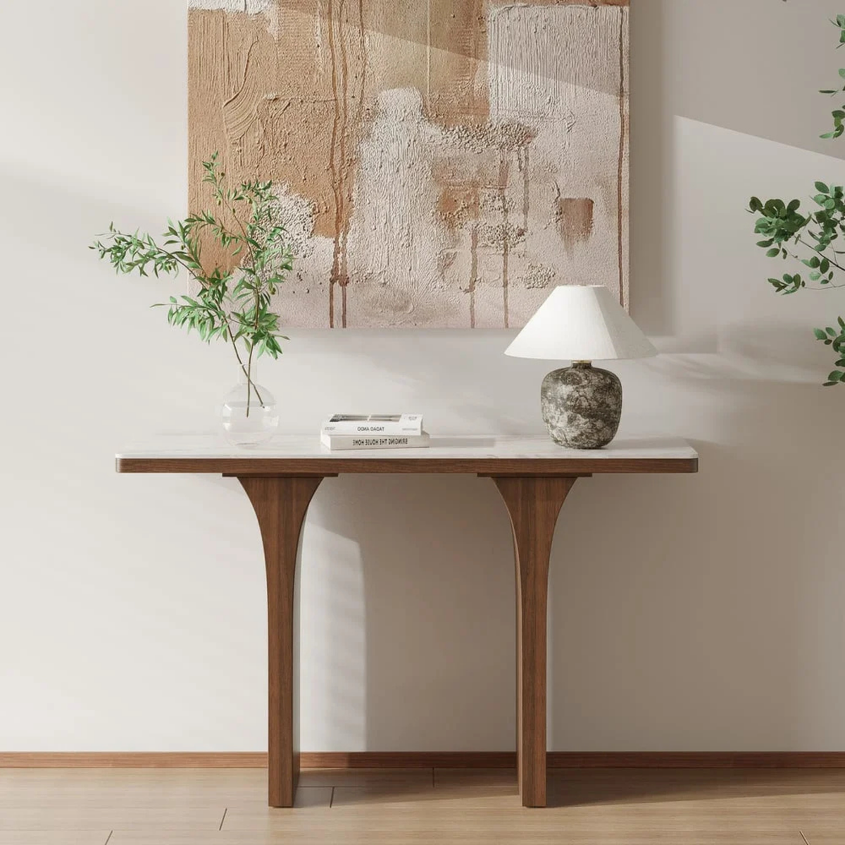 Aria Marble Top Console Table