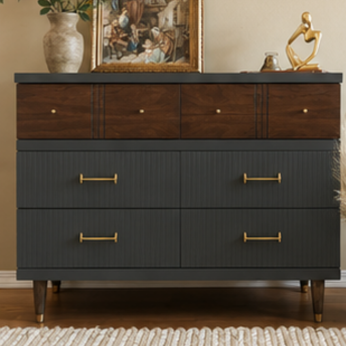 Noir Ridge 8-Drawer Dresser