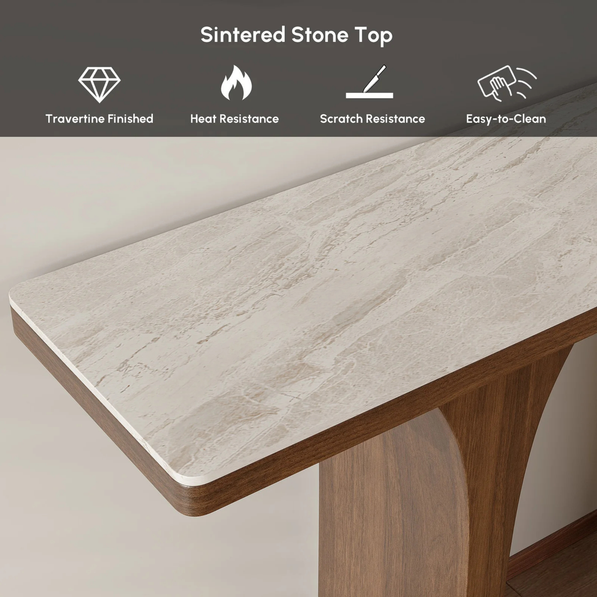 Aria Marble Top Console Table