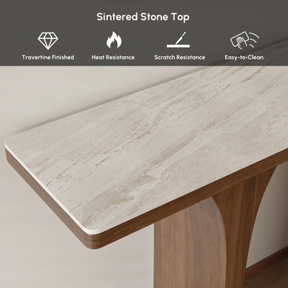 Aria Marble Top Console Table
