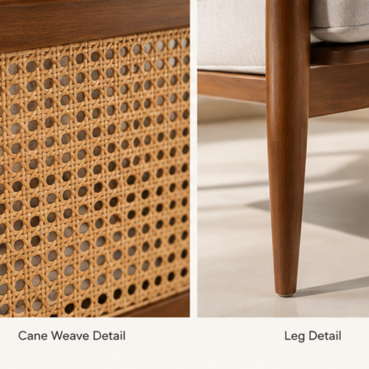 Cane & Walnut Heritage Lounge Chair