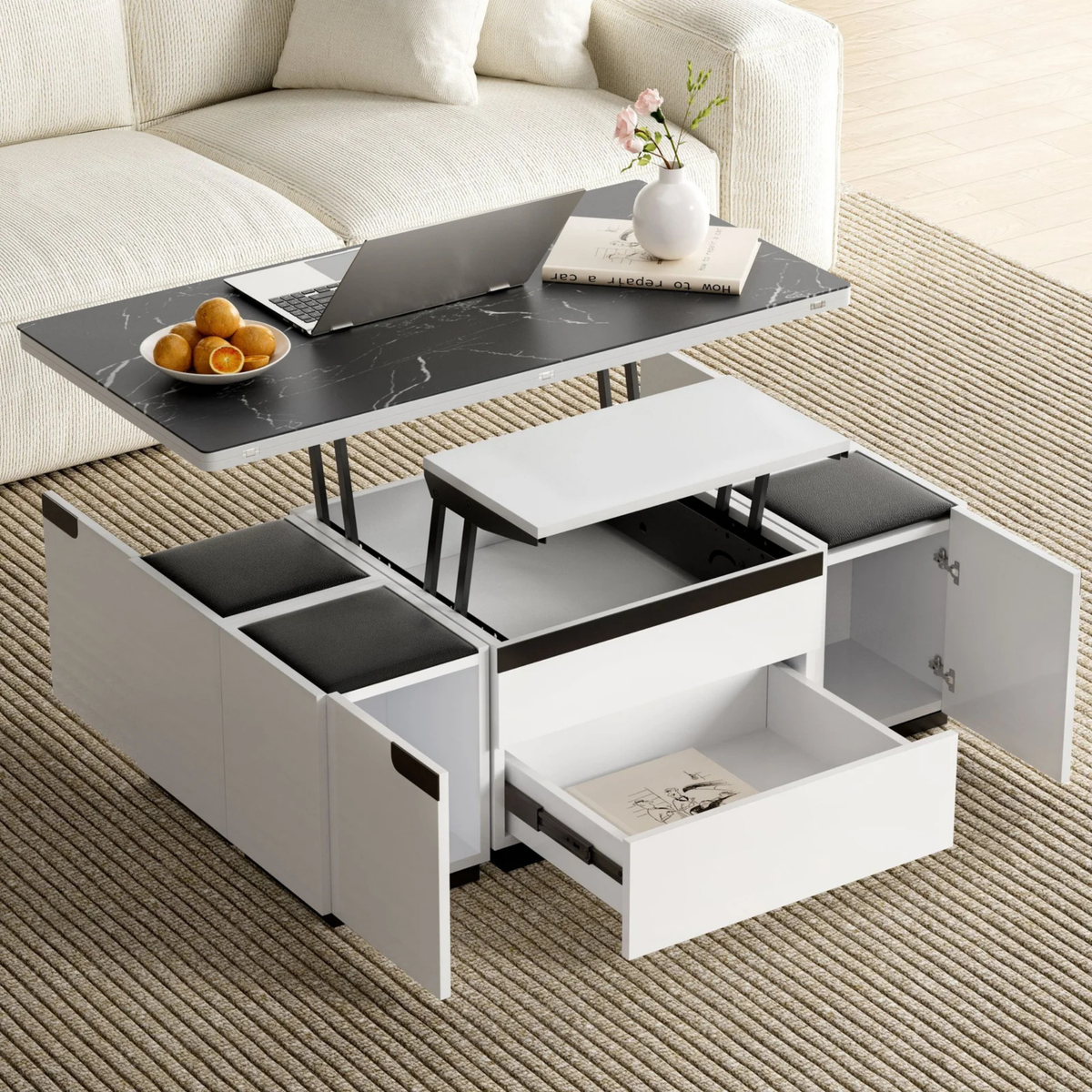 Lift-Top Storage Coffee Table