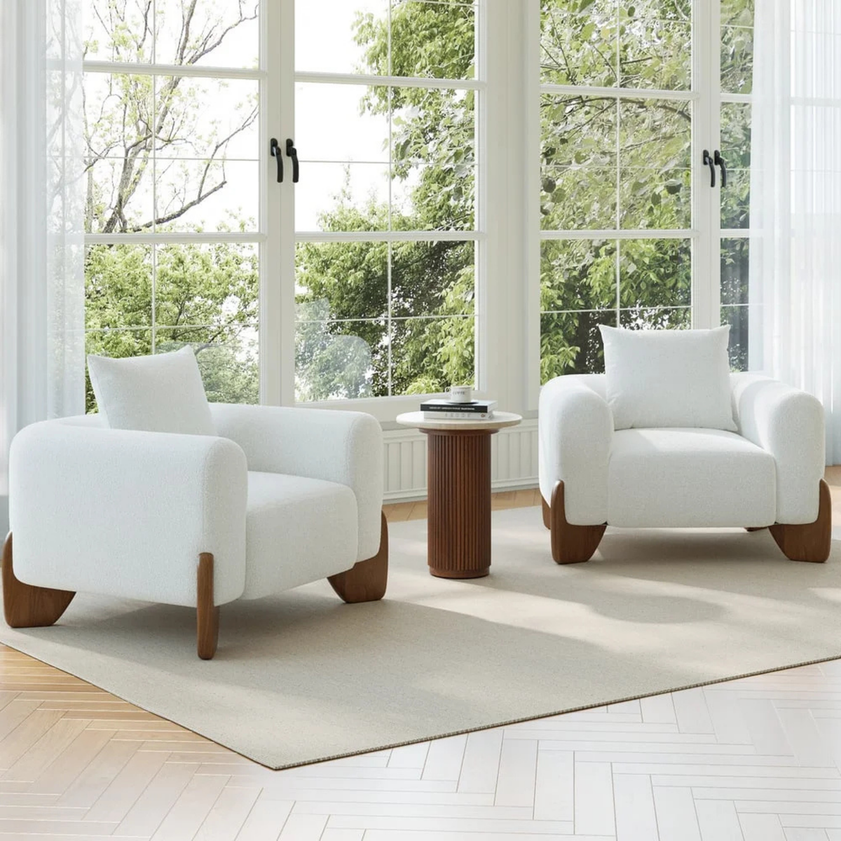 Modern Round Accent Side Table