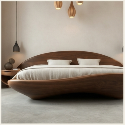 Aurora Curve Platform Bed