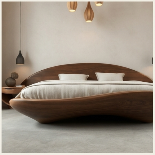 Aurora Curve Platform Bed