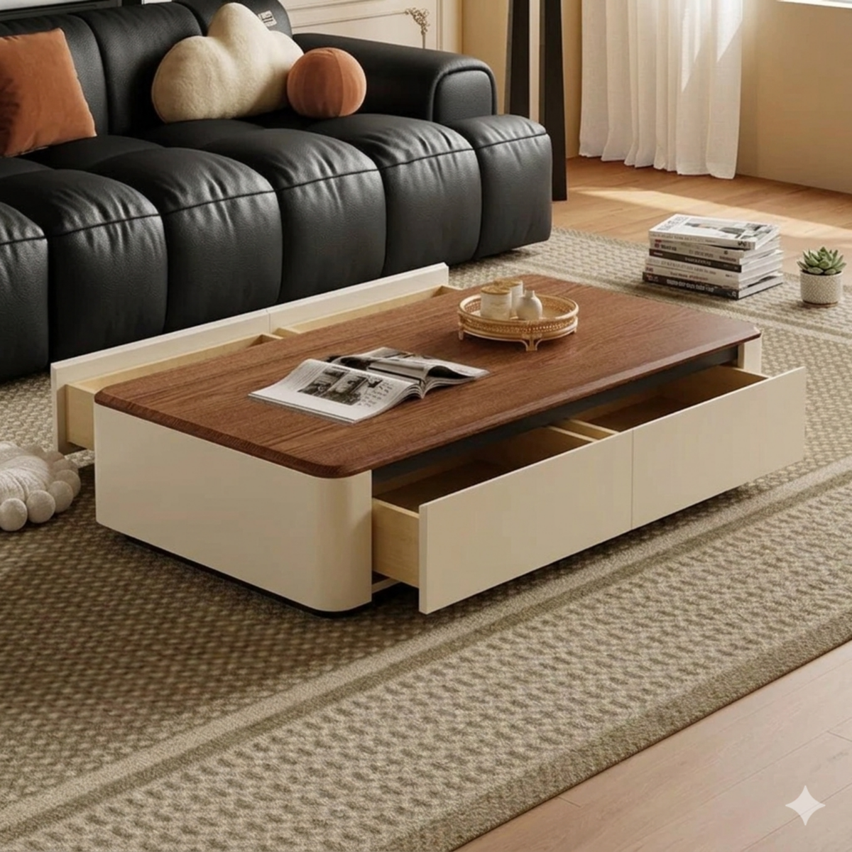 Modern Minimalist Storage Coffee Table