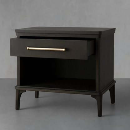Noir Modern Nightstand