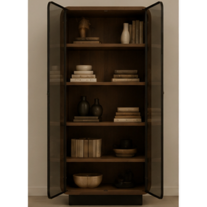 Luna Curved Glass Display Cabinet