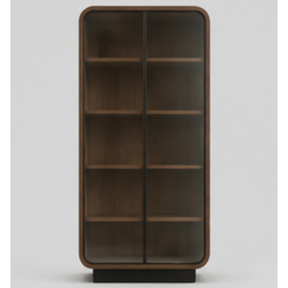 Luna Curved Glass Display Cabinet