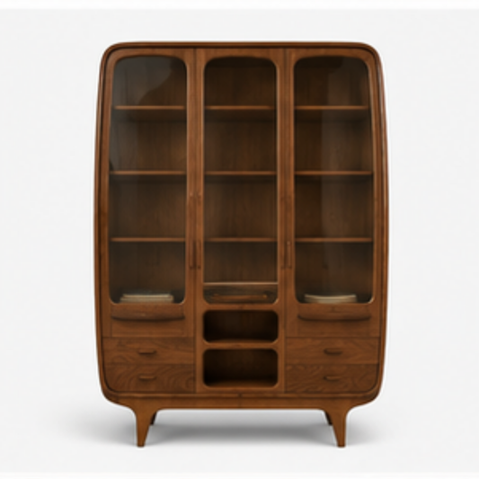 Aurora Curved Display Cabinet