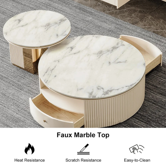 Modern Round Coffee Table Set