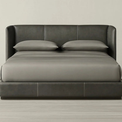 Modern Upholstered Wingback Bed