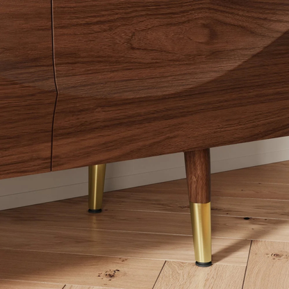 Walnut Wave Media Console