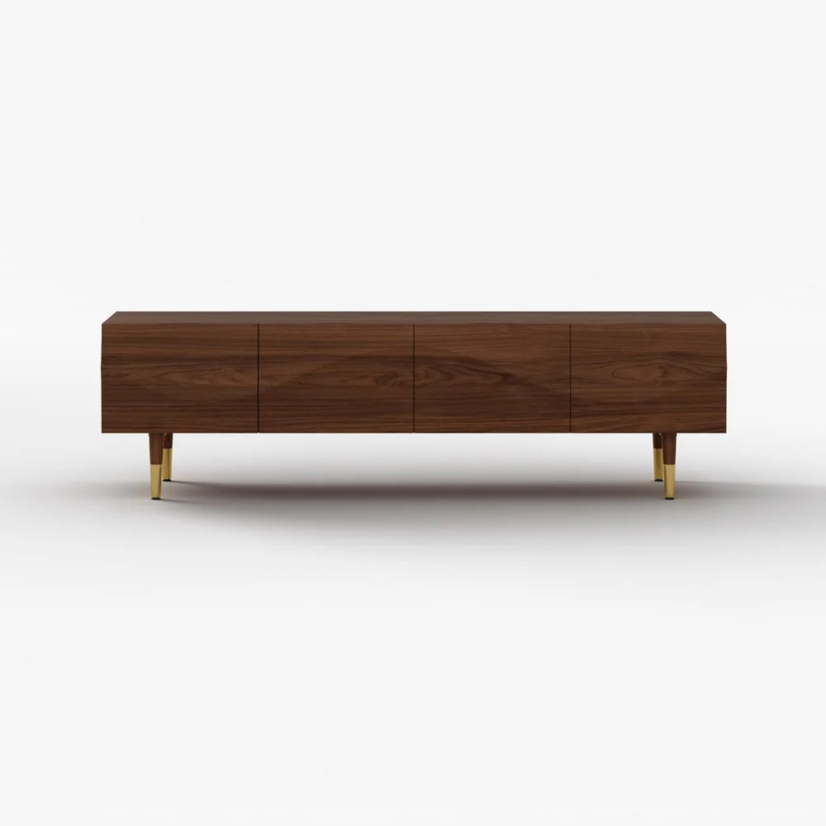 Walnut Wave Media Console