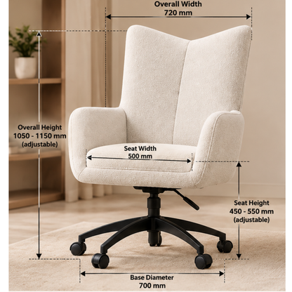 Quilted Ivory Side Chair